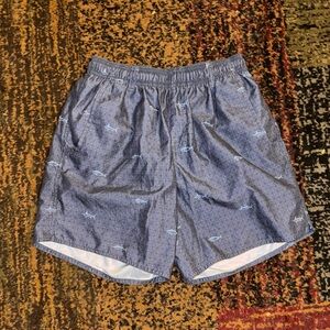 AFTCO Small Blue Shark Print Swim Shorts